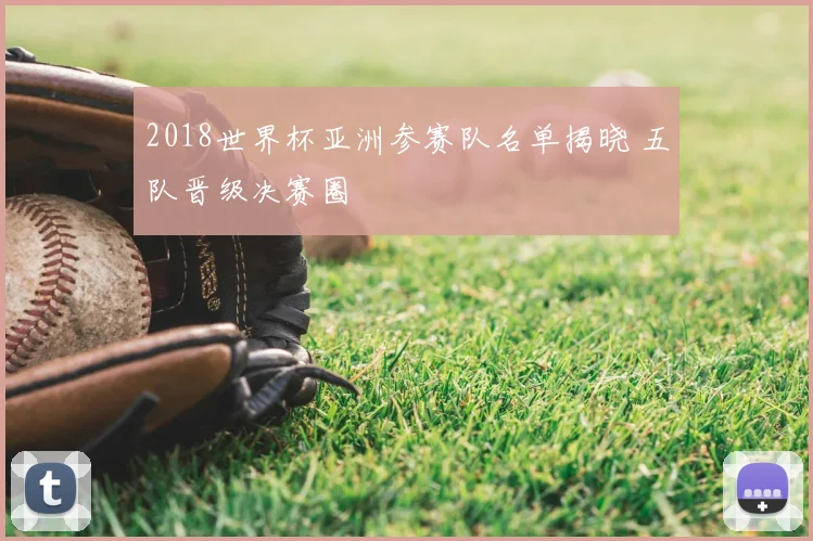 2018世界杯亚洲参赛队名单揭晓 五队晋级决赛圈